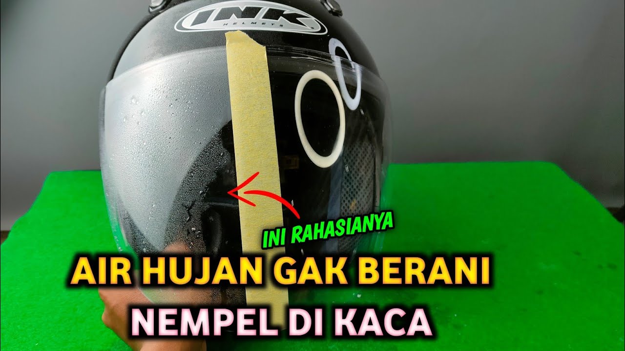 ILMU MAHAL‼️ Cara Agar Kaca Helm Tetap Jernih Saat Hujan