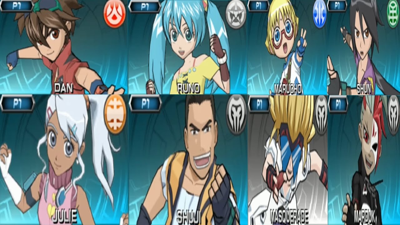 Bakugan Battle Brawlers (All Characters)