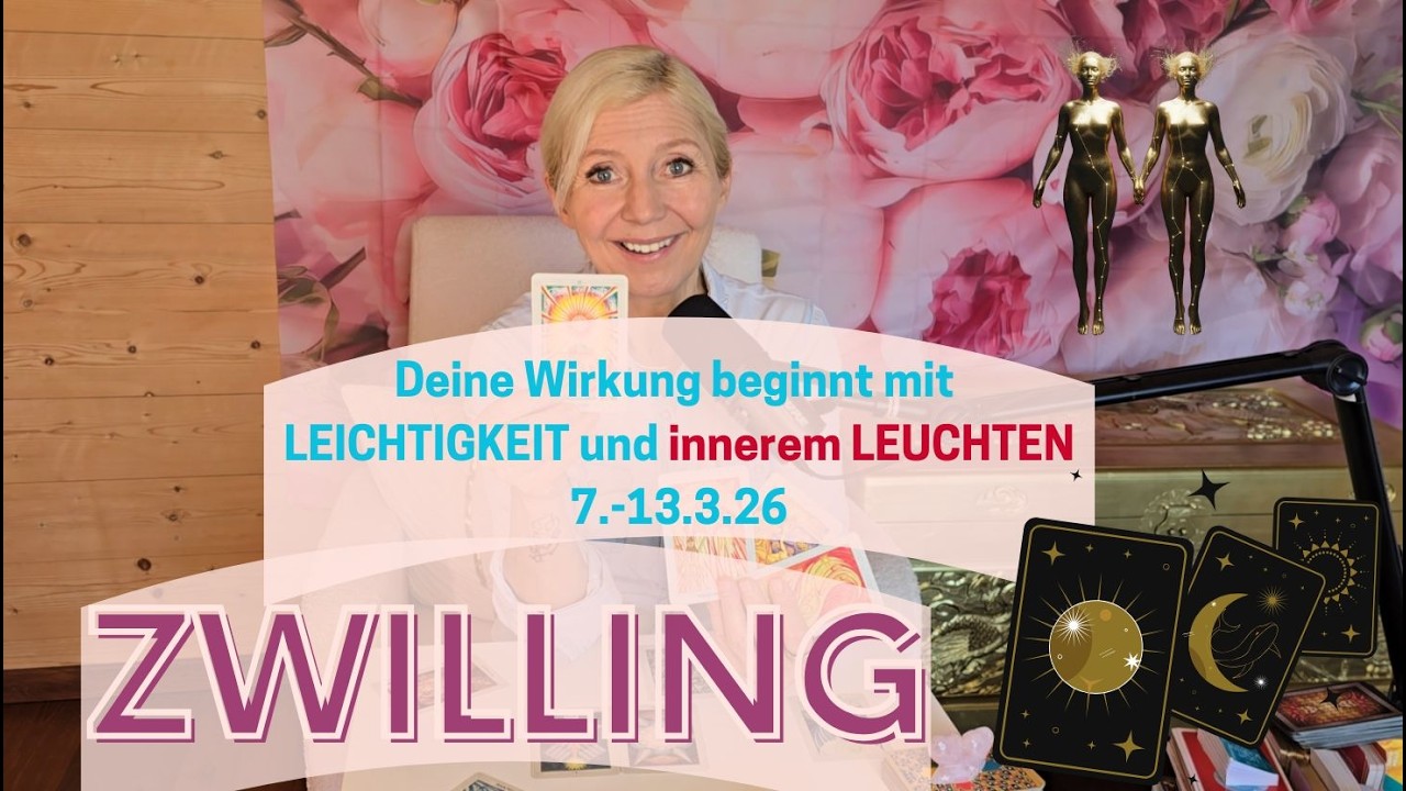 ZWILLING - Du wirst mit neuer LEICHTIGKEIT und innerem LEUCHTEN🌞✨🌹🥰💖7.-13.3.26
