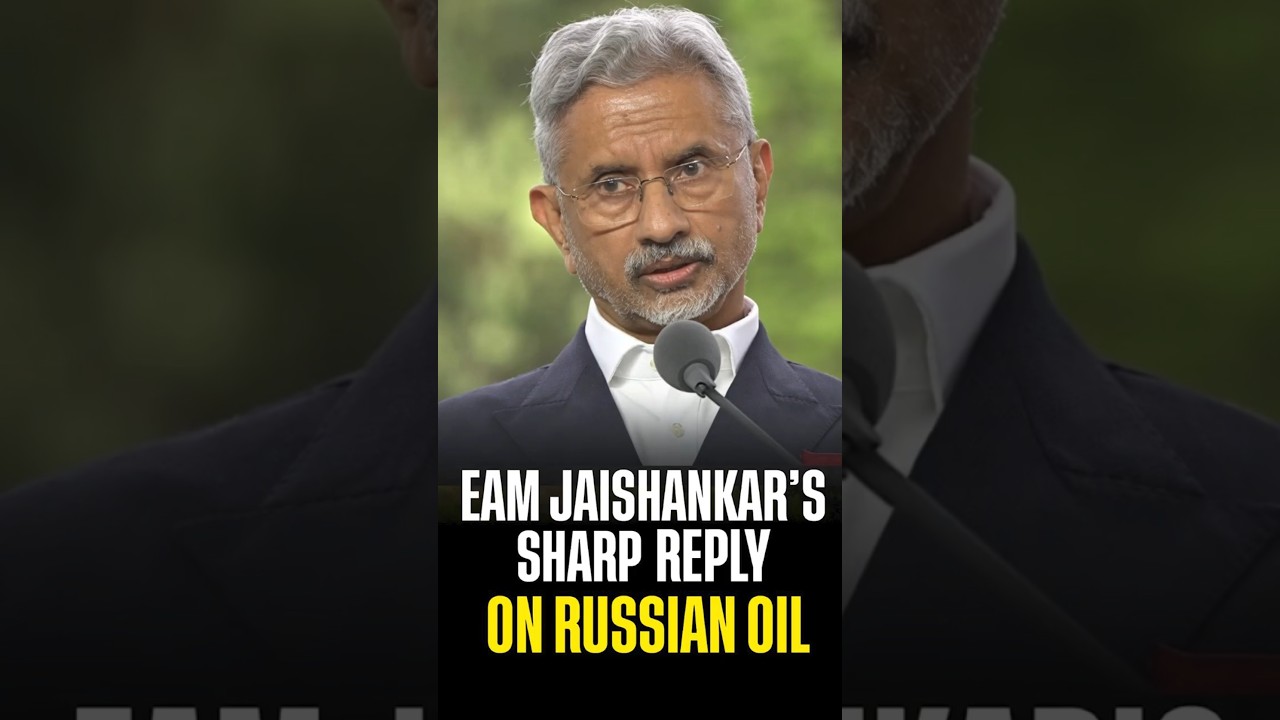 EAM Jaishankar&rsquo;s Sharp Reply on Russian Oil #geopolitics  #energysecurity