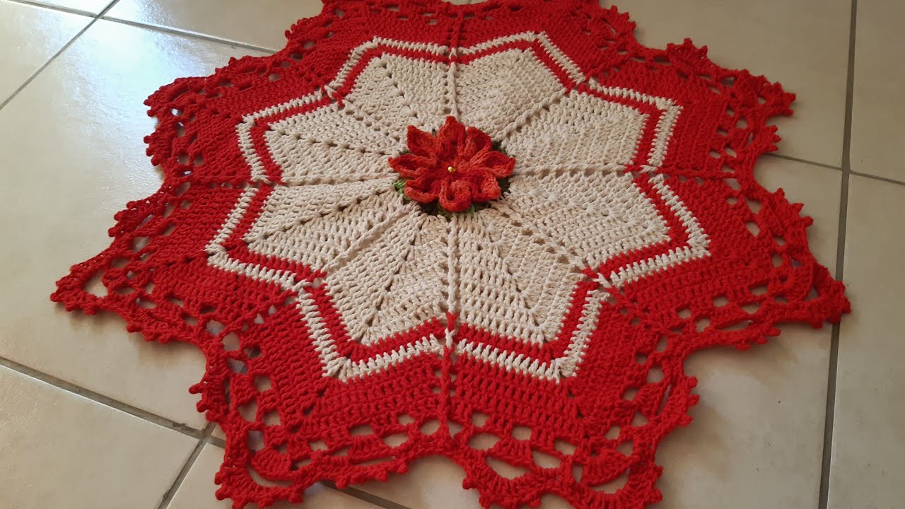Tapete Estrela Real ♡ Tutorial Crochê Passo a Passo