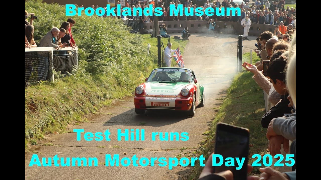 Autumn Motorsport Day 2025 at Brooklands Museum (Test Hill runs)