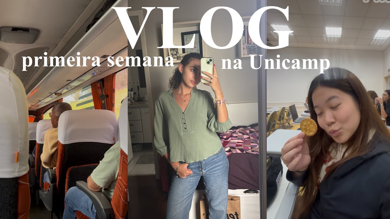 VLOG: primeira semana de aula na UNICAMP, mostrando minha rotina e primeiras aulas 📚