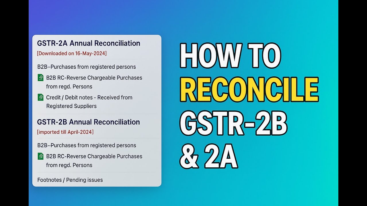How to Reconcile GSTR-2B & GSTR-2A using Winman | GST Reconciliation Guide