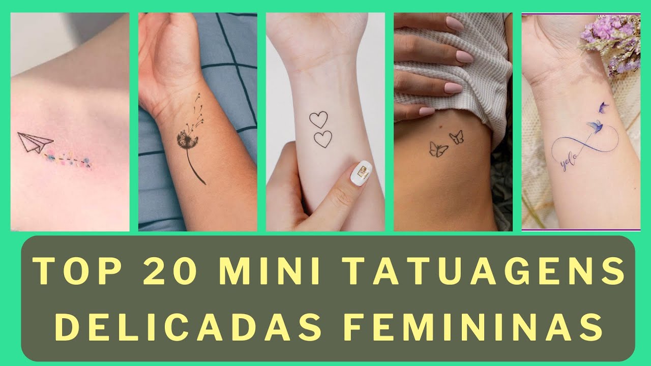 TOP 20 Mini Tatuagens Delicadas Femininas - Ideias e Inspira&ccedil;&otilde;es de tatuagem Pequenas e Discretas