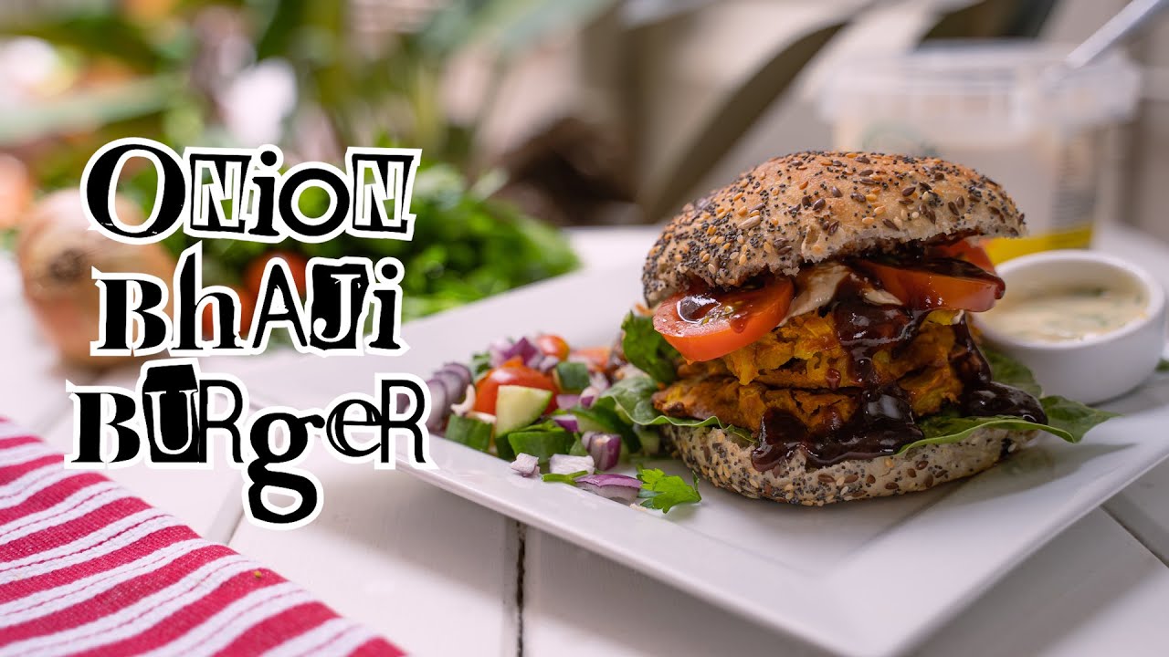Onion Bhaji Burgers