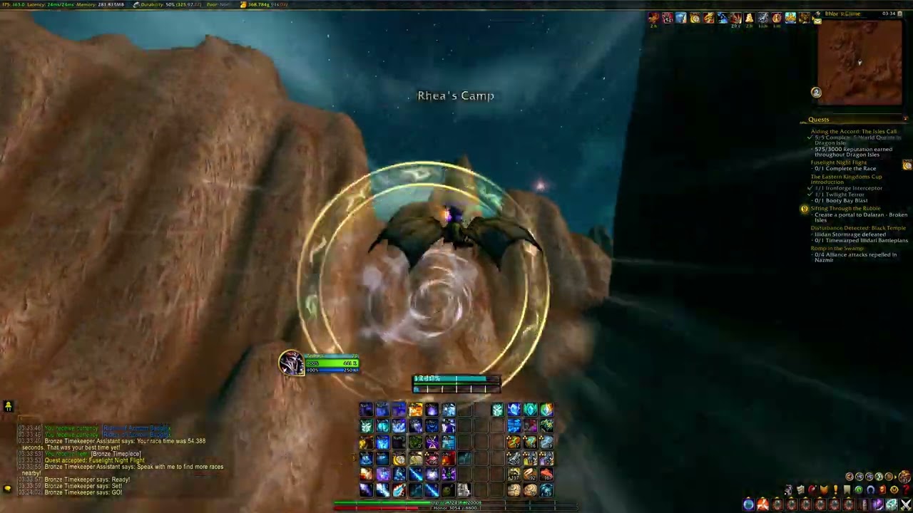 WoW - Dragon Riding Races - Fuselight Night Flight (Basic) 52.077