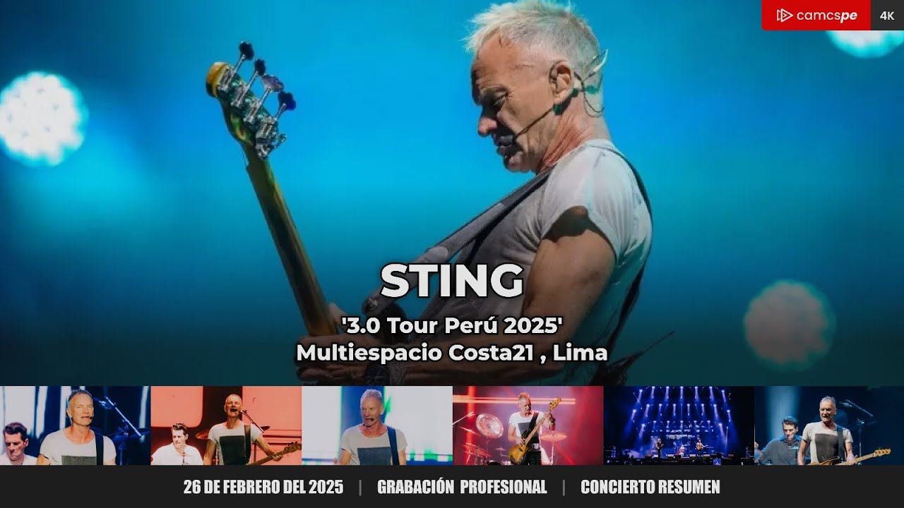 Sting '3.0 Tour Perú' | Multiespacio Costa21, Lima