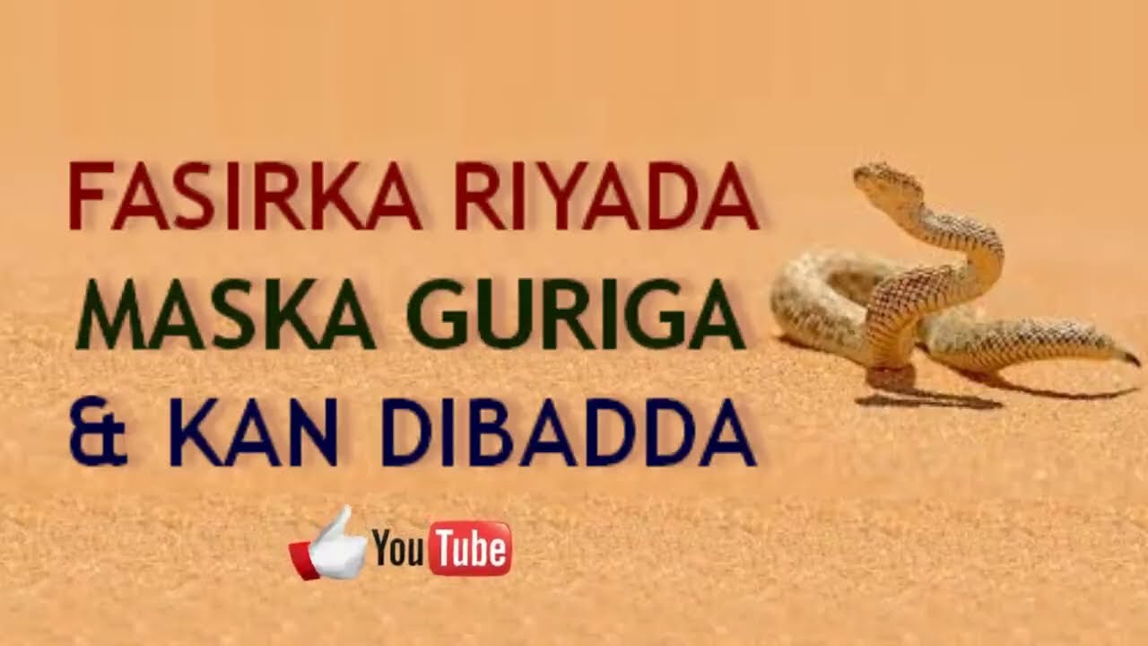 Riyada maska guriga soo galo iyo maska banaanka joogo qofkii riyo ku arko