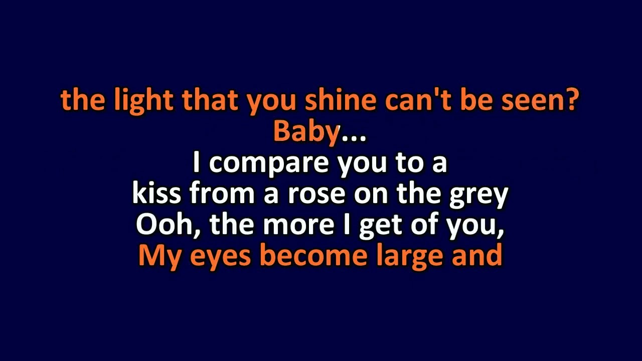 Seal - Kiss From a Rose - Karaoke Instrumental Lyrics - ObsKure