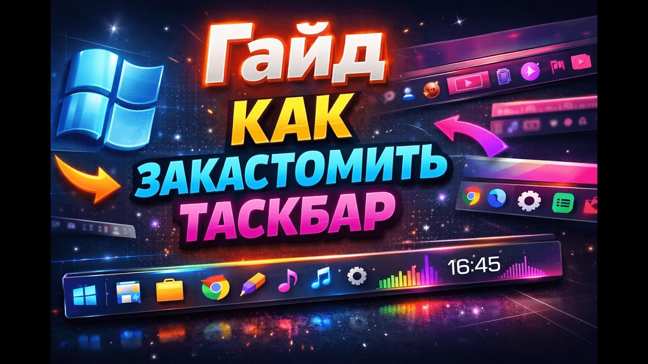 Гайд как закастомить таскбар