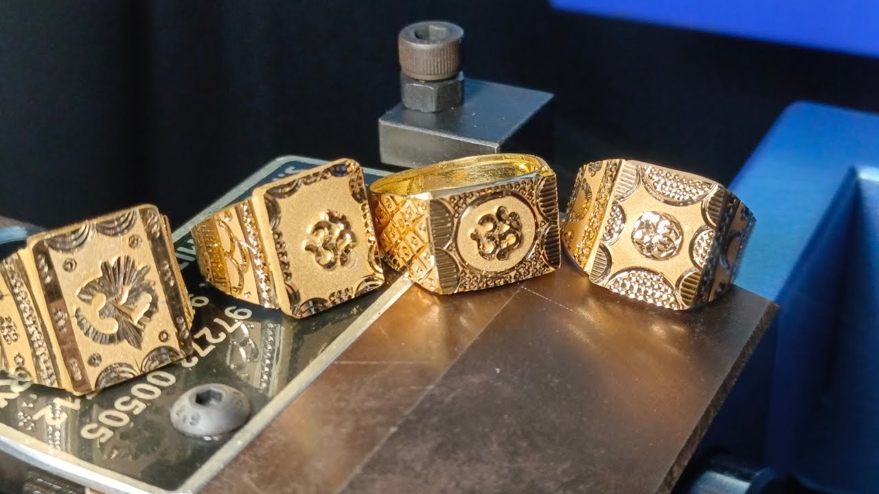 Gold Gents Ring Latest Design | Mandal Nasir | S.P Machine #jewellery #gentsring