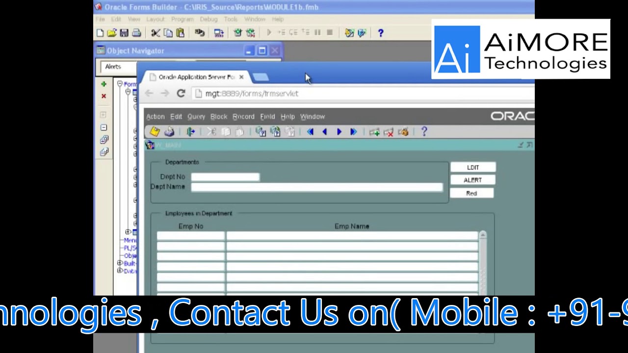 Oracle Forms and Reports By AiMORE Technologies