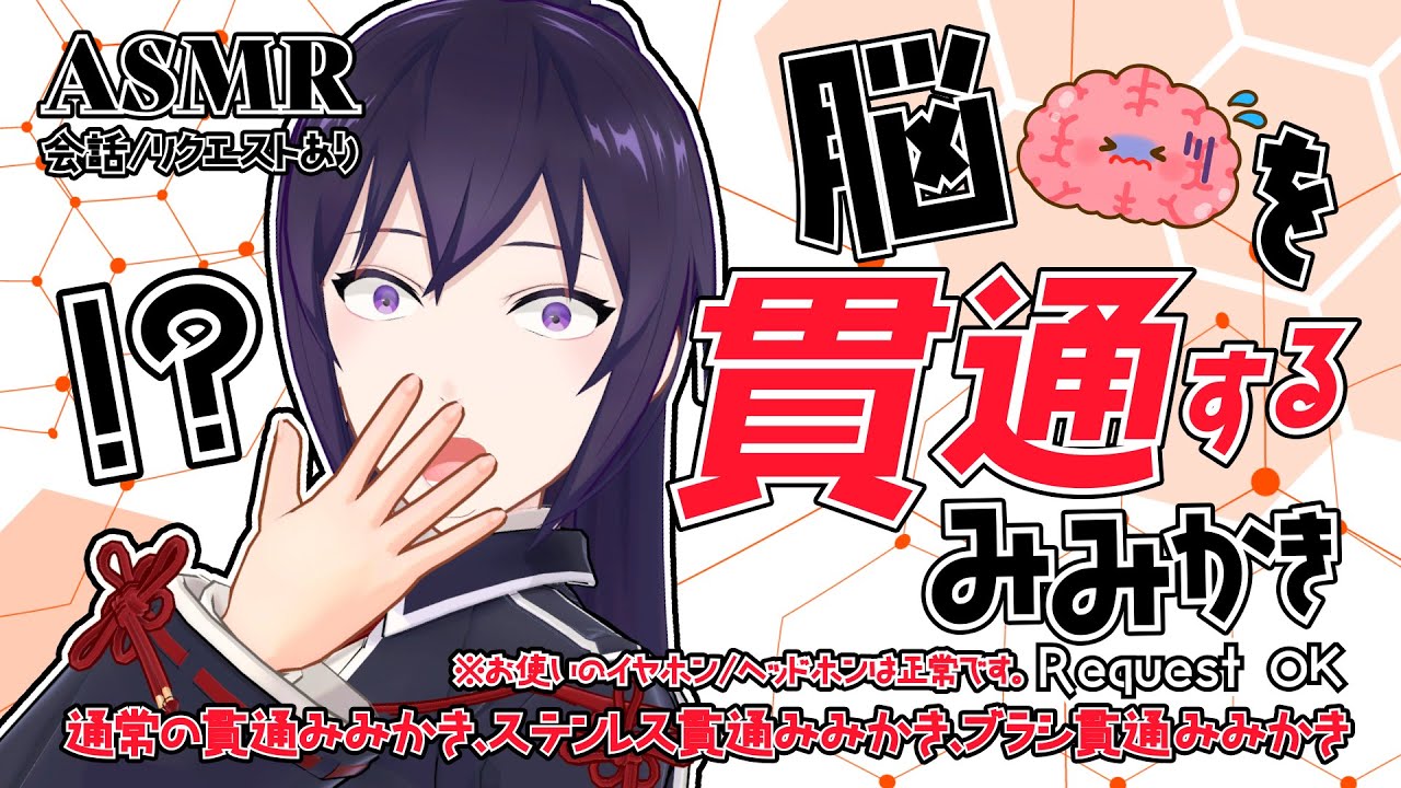 【ASMR】え！？頭を貫通してる！？不思議な感覚の貫通耳かき/Relaxing Ear Cleaning Sounds#608【睡眠導入/4h/会話/リクエストあり】