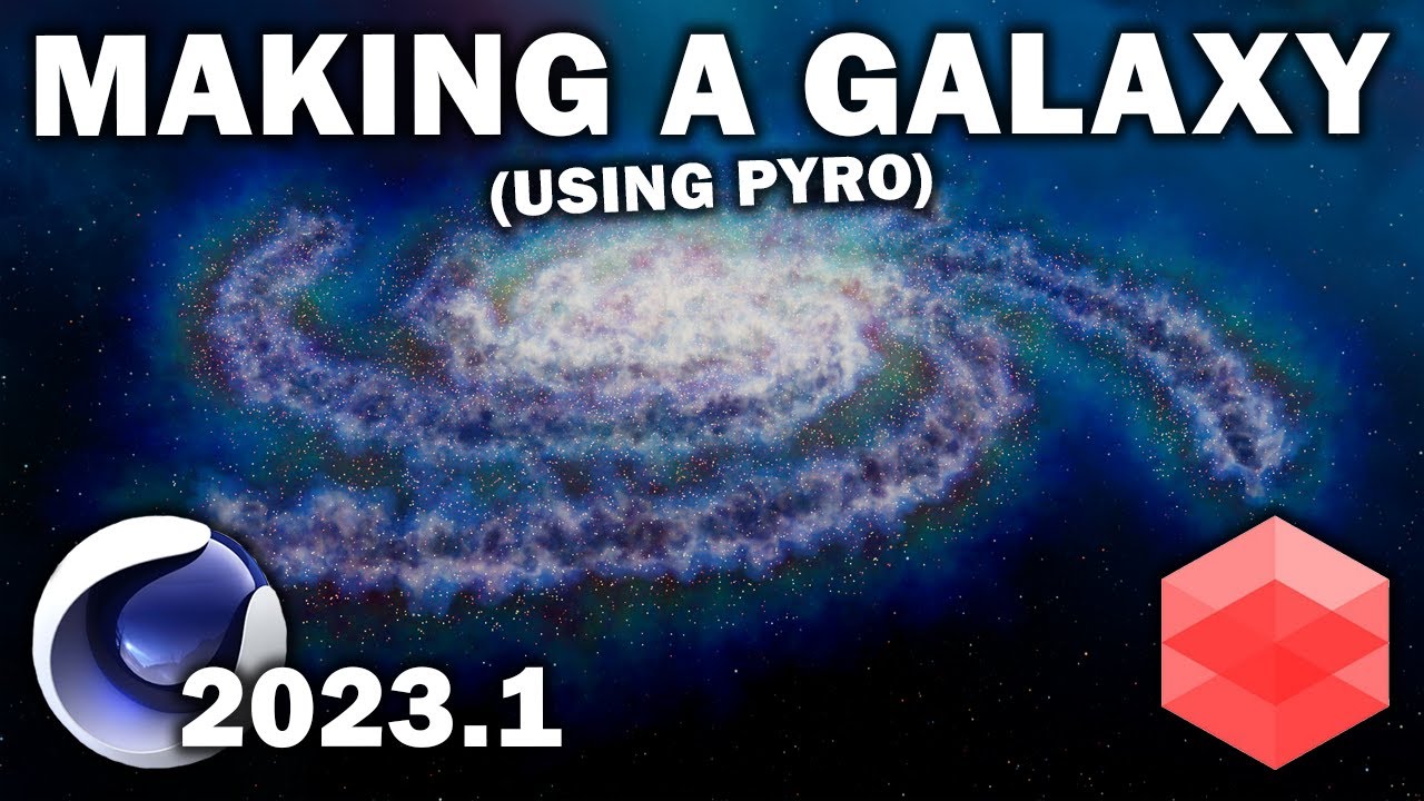 Cinema 4d 2023.1: Making a galaxy using Pyro