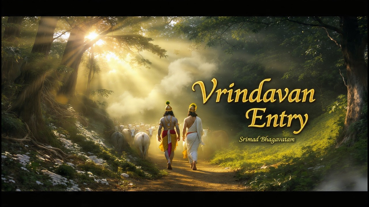 Divine Vrindavan Entry: Srimad Bhagavatam Canto 10 | Most Peaceful Krishna Chanting