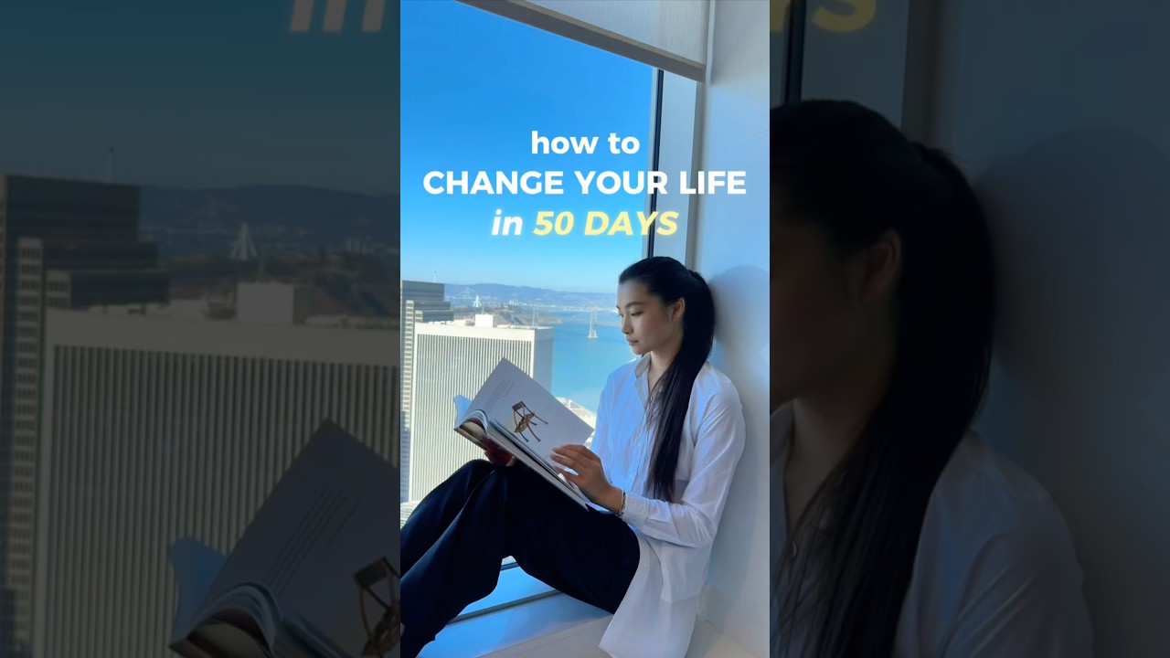 How to Change Your Life in 50 Days 💫 #selfimprovement #studytips #studywithme #college#productivity