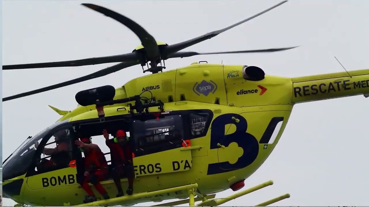 FESTIVAL AÉREO GIJÓN 2024 -  HELICÓPTEROS BOMBEROS ASTURIAS