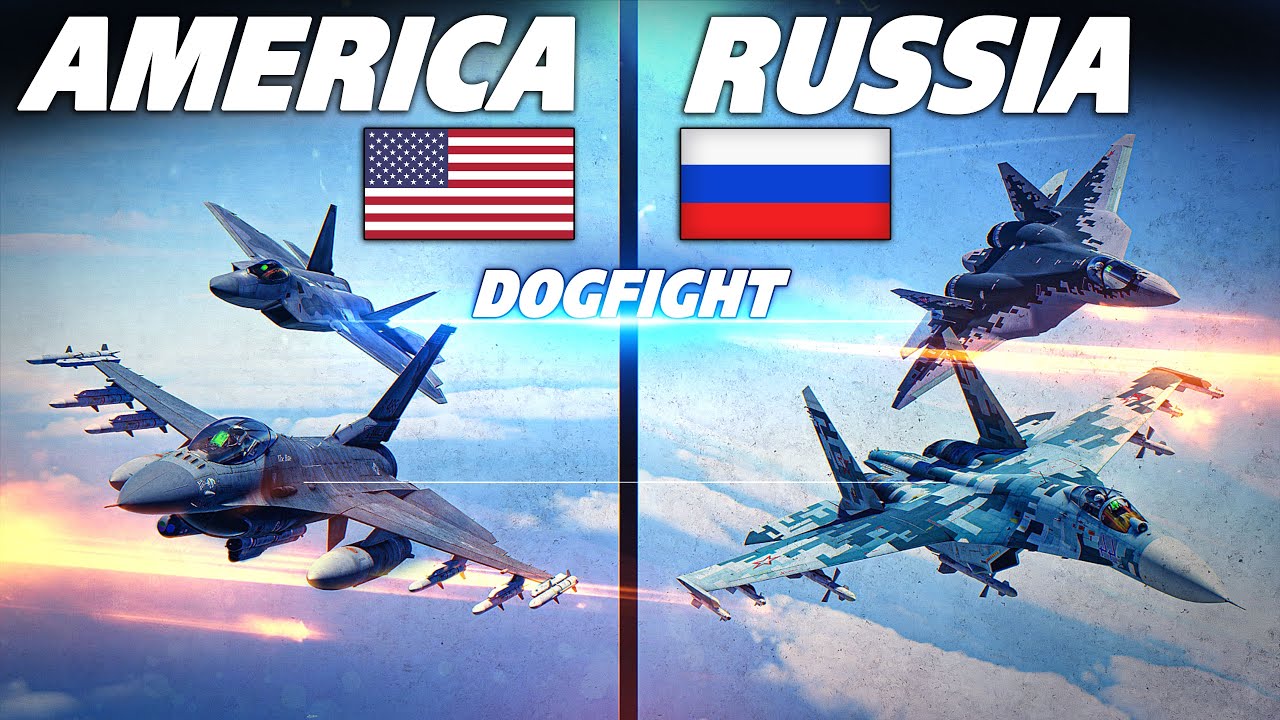 Воздушные бои Россия против Америки | Цифровой боевой симулятор | DCS |