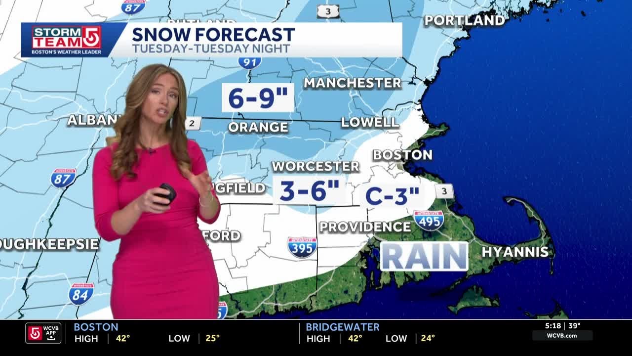 Video: Where we could see 6 inches of snow