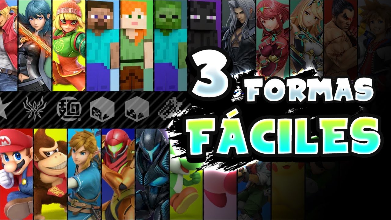 3 FORMAS FÁCILES de DESBLOQUEAR a CADA PERSONAJE de SMASH BROS ULTIMATE