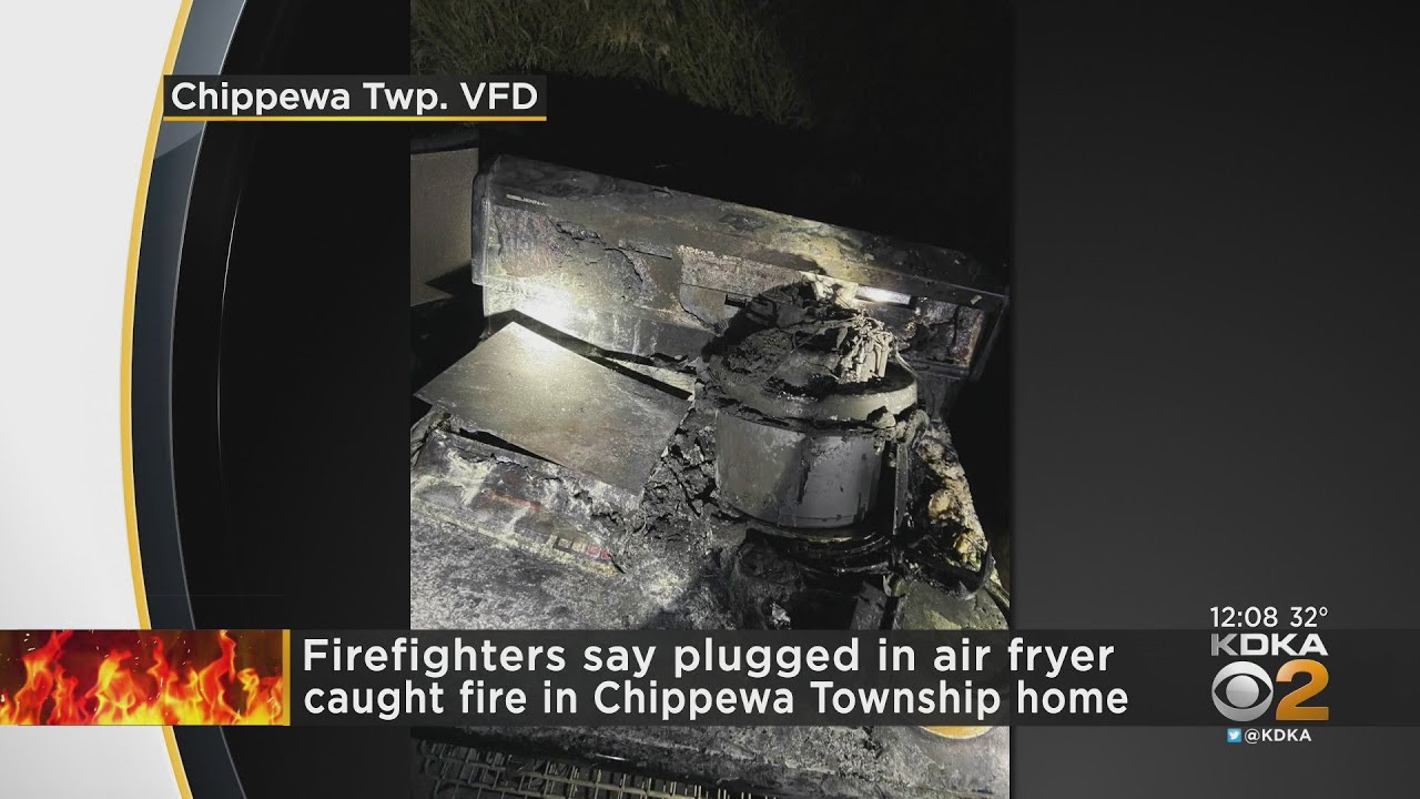 Firefighters say plugged in air fryer caught fire in Chippewa Township home