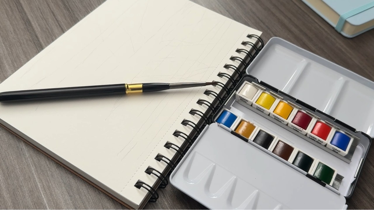 I tired water colour painting