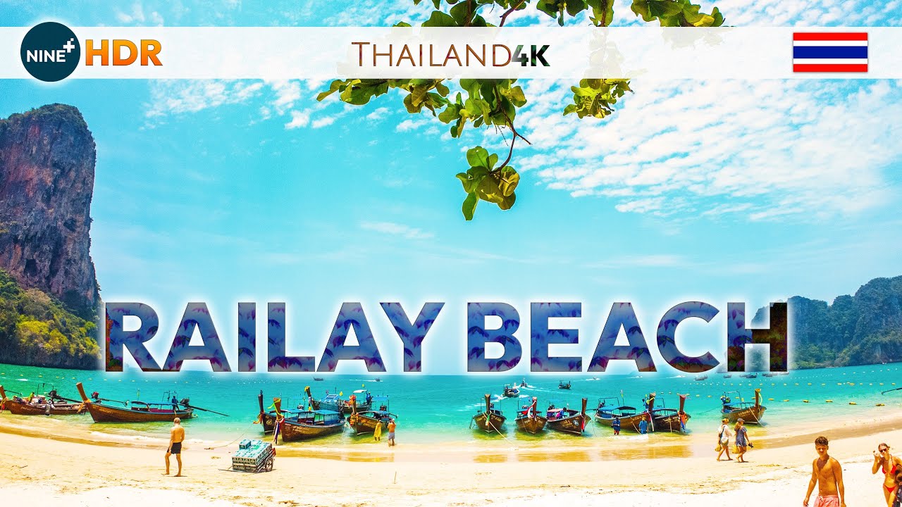 Railay Beach's | Railay Street | West & East | Krabi | Thailand | Walking Tour | 4K HDR | NINE Plus