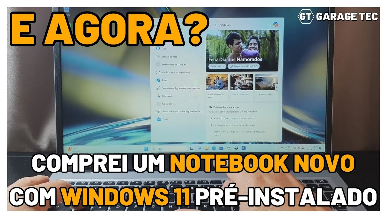 Notebook Novo com Windows 11: Configurações Iniciais, Atualizações e Programas Essenciais