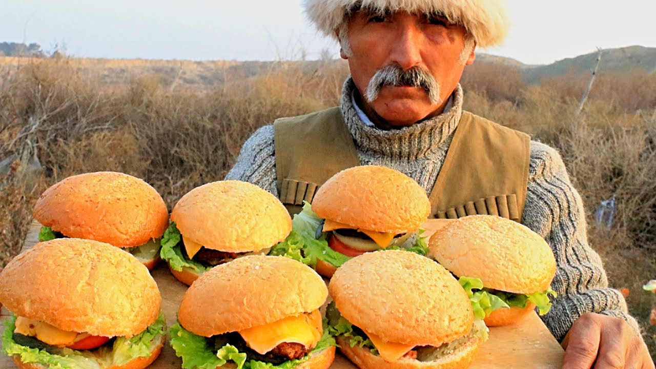 “Burgers Like You’ve Never Seen Before!” 🍔🔥🍔🔥 #burger #otudoorcooking  #wildernesscooking #campfire