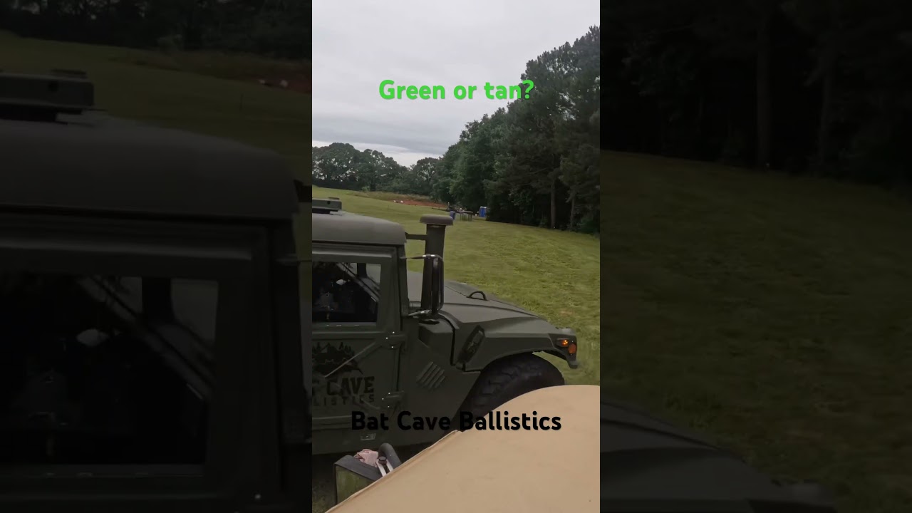 Tan M1045 or the green slant back from Bat Cave Ballistics? #truck #hmmwv #funny