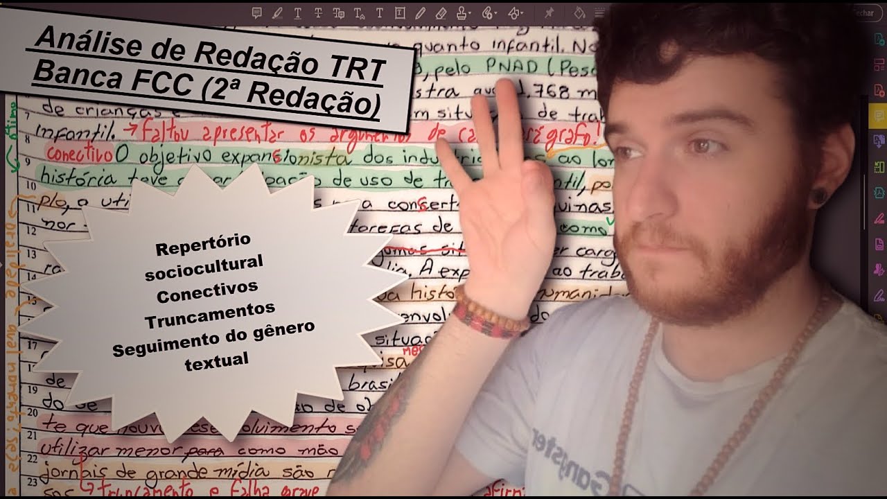 Análise de Redação TRT (Banca FCC) 2 - Anderson | Florescer Idiomas
