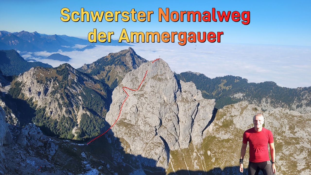 Gumpenkarspitze (1918m) & Gabelschrofen (1989m)- Schwerster Normalweg der Ammergauer Alpen!