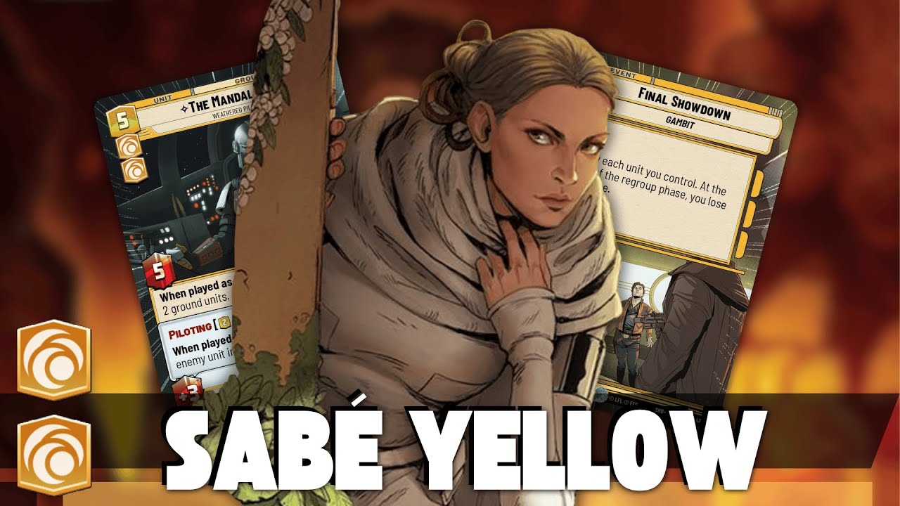 PQ TOP 4 BEST TEMPO DECK? SAB&Eacute; YELLOW! - Gameplay / Star Wars Unlimited