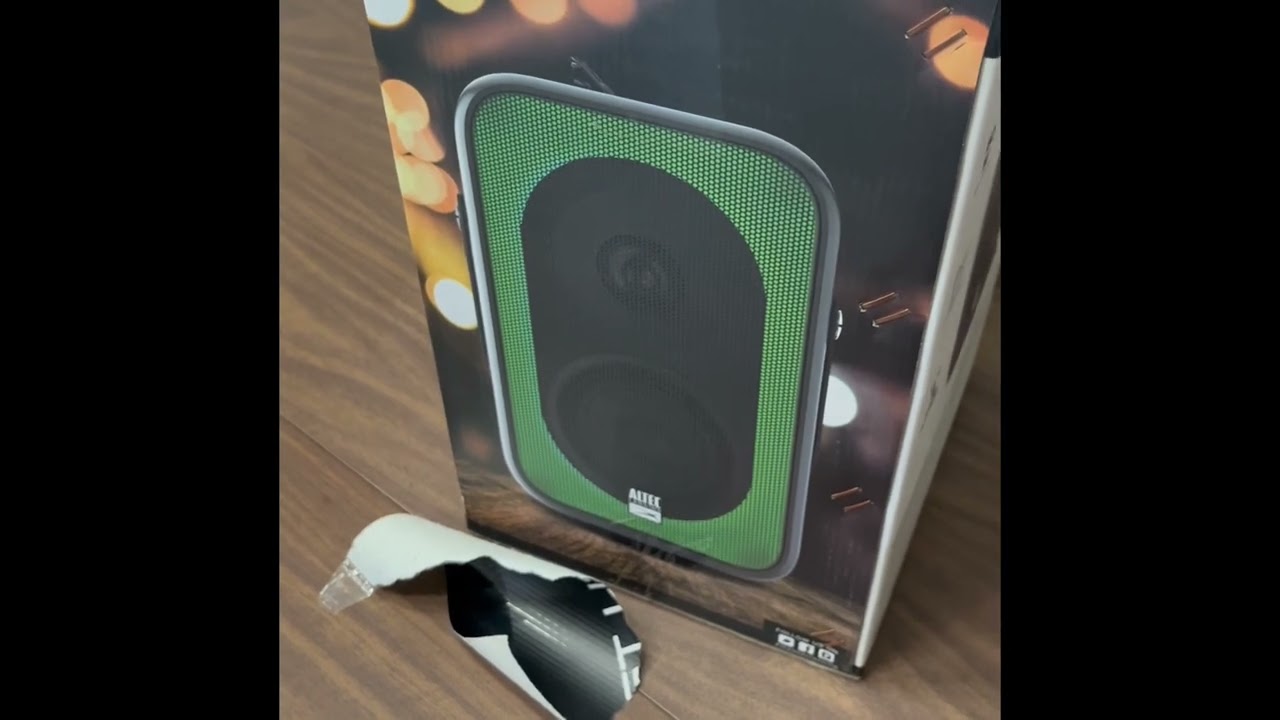 Unboxing Altec lansing Bluetooth speaker from target