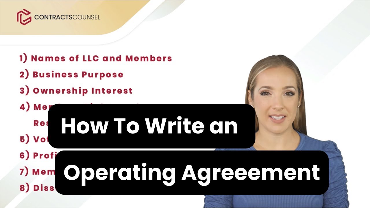 How To Write an Operating Agreement [Lawyer Templates Available]