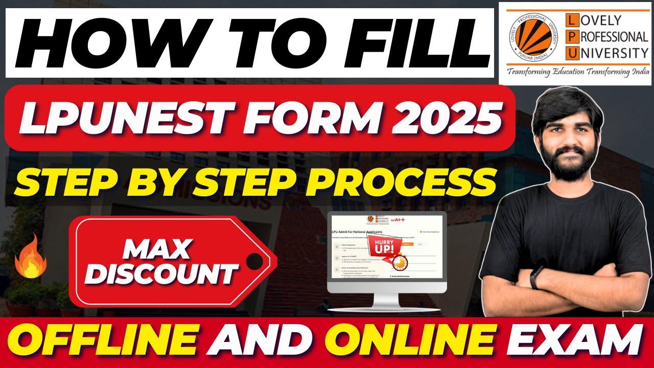 How to Fill LPUNEST Form 2025 | LPU Admission Process 2025 | LPUNEST Application form|JEE Mains 2025