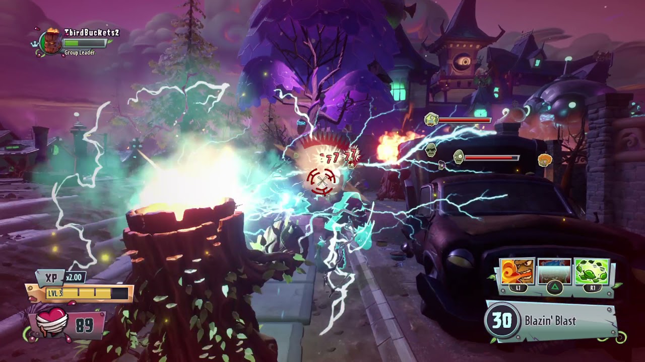 Plants vs Zombies GW2 Backyard Battleground Gameplay