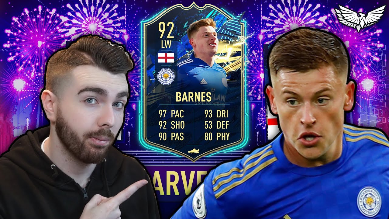 OOH IT'S AN EQUALISER! TOTS HARVEY BARNES PLAYER REVIEW - FIFA 21 Ultimate Team