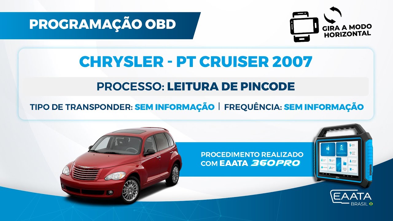 LEITURA DO PINCODE | CHRYSLER PT CRUISER 2007