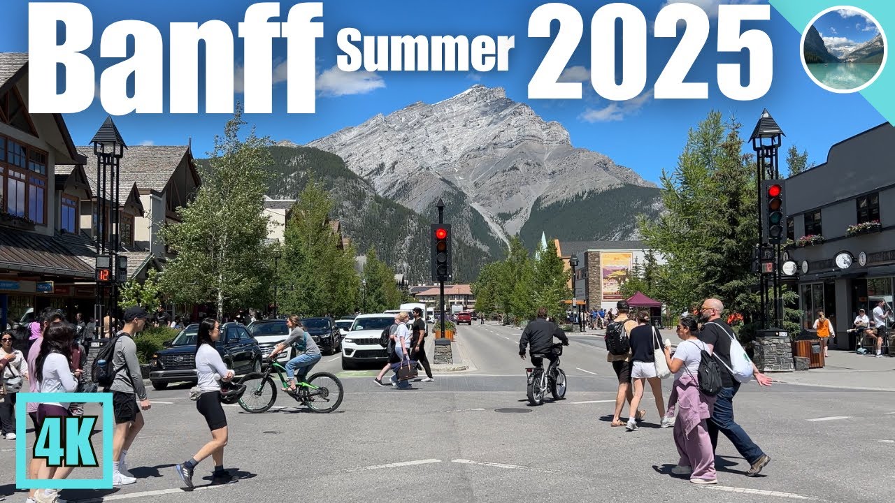 Walking Through Beautiful Banff ⛰️Summer 2025 🇨🇦
