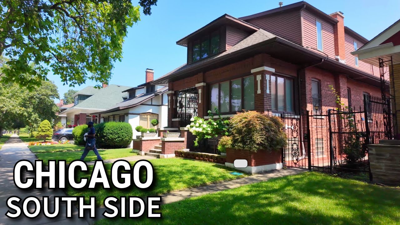 Chicago 🇺🇸 South Side Neighborhood Walking Tour on Tuesday | August 5, 2025 | 4k Video