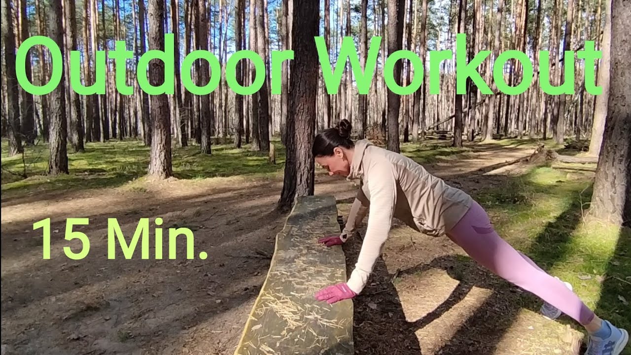 OUTDOOR WORKOUT | 15 Min. | Übungen an der Bank | Kraftausdauer + Koordination  | Ganzkörpertraining