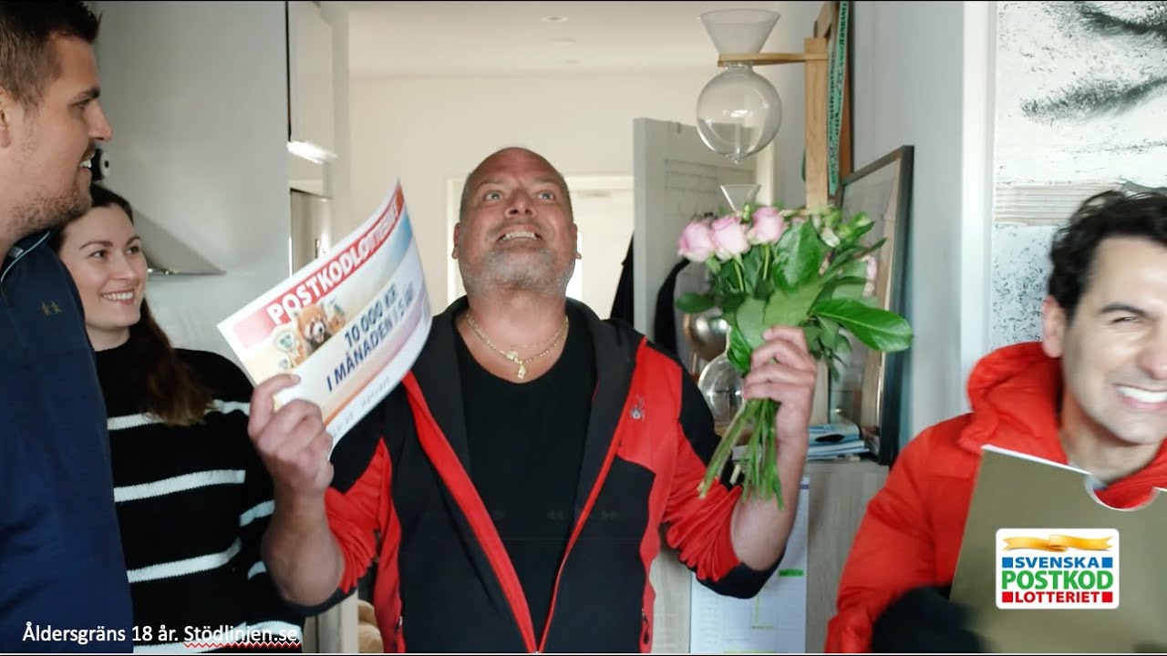 Vinnare i H&ouml;llviken svimmar n&auml;stan n&auml;r han vinner Plus i Postkodlotteriet