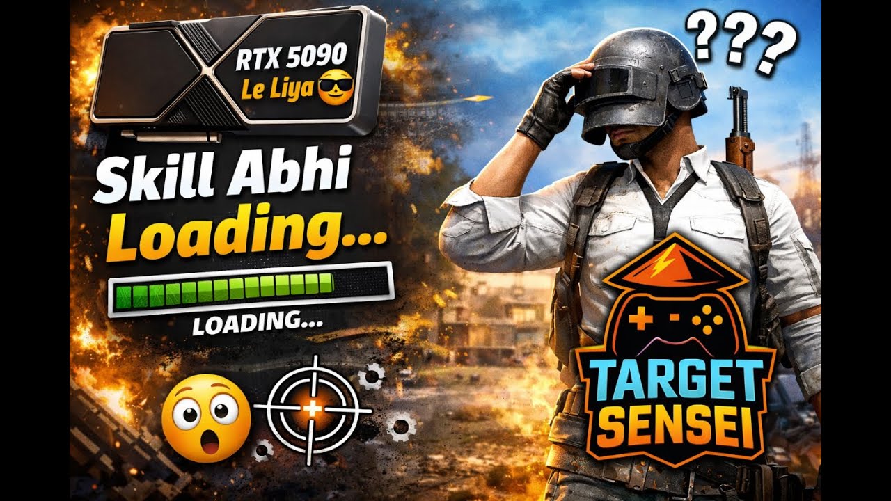 RTX 5090 Le Liya 😎 Skill Abhi Loading… | Target Sensei PUBG LIVE