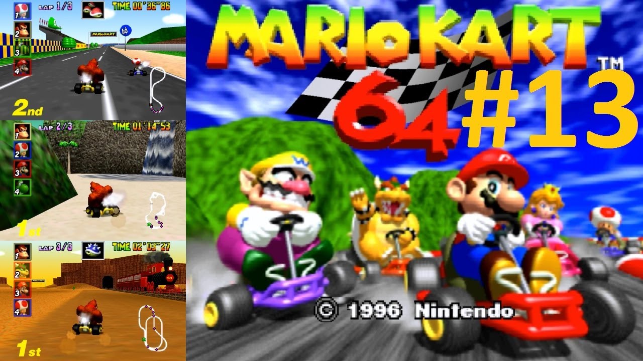 Let's Play Mario Kart 64 #13 - D.K. wieder ohne Orientierung beim Mushroom Cup (Mirror)