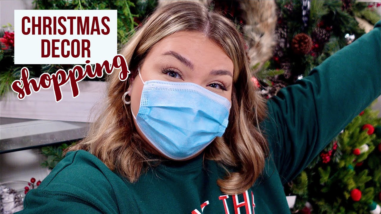 come christmas decor shopping with me + homegoods & target haul!