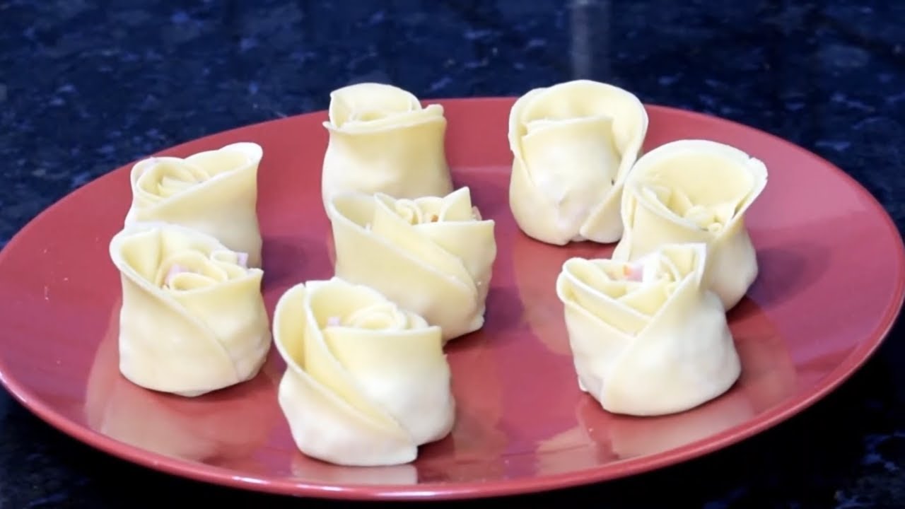 COMO FAZER ROSAS COM MASSA DE PASTEL