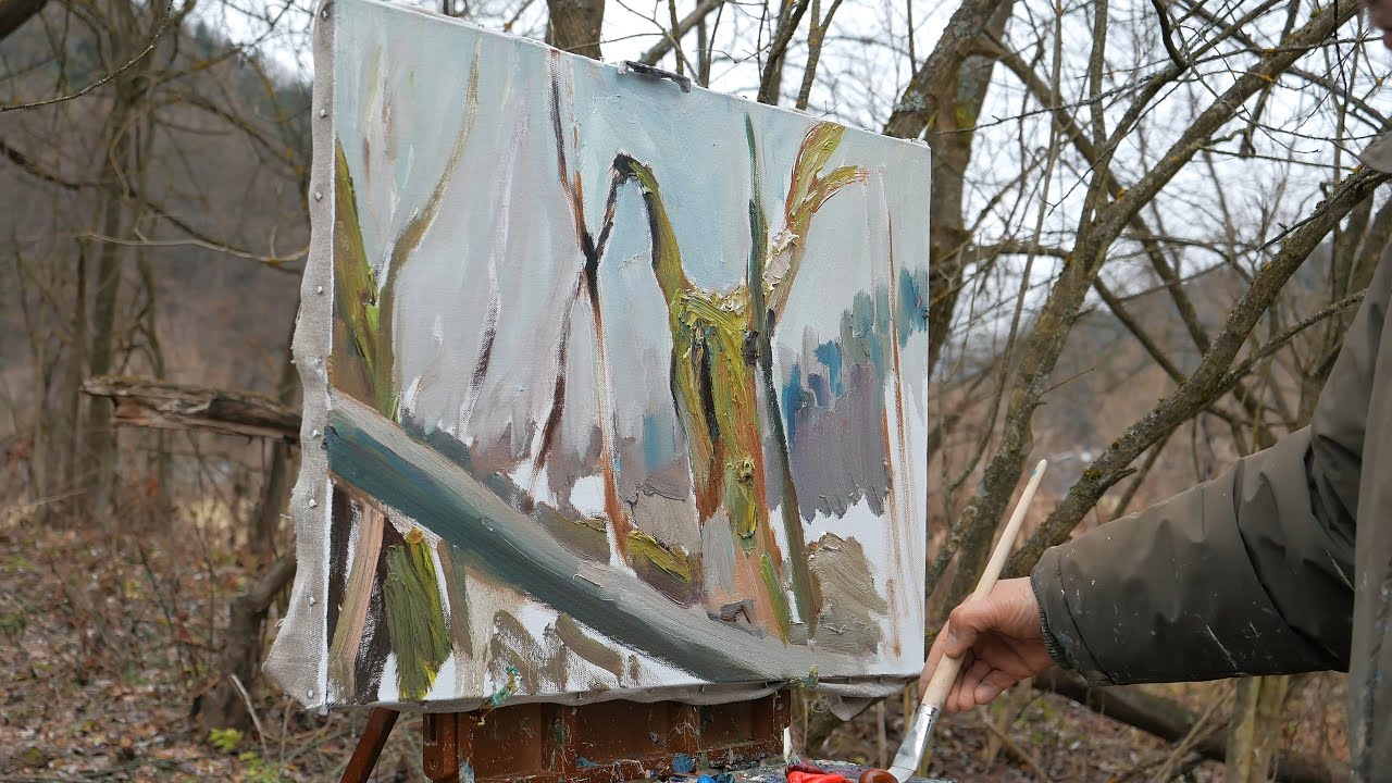 Plein Air Painting - Full Process | Dolina Popradu (21 12 25)