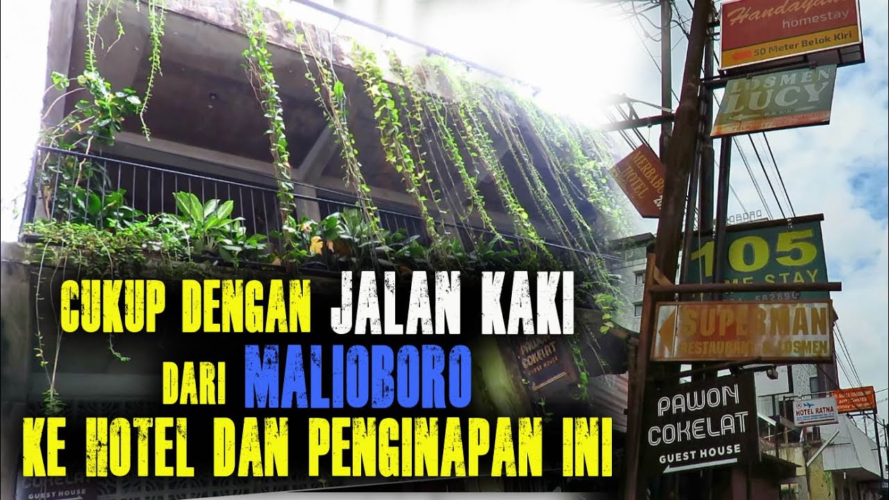 Hotel dan Penginapan dekat Malioboro ini dapat ditempuh dengan Jalan Kaki Saja